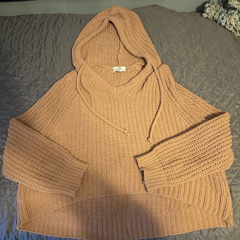 Aerie Cowl Neck Sweater in Brown